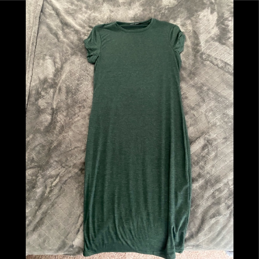 Green SHEIN basic dress